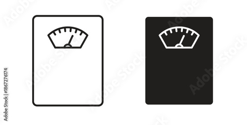 Weight scale icons Vector Symbol Design Illustration - for app or web. color editable