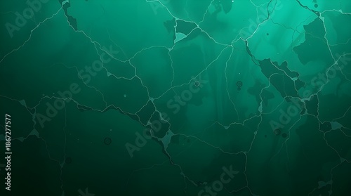 Cracked Ice Texture: Teal and Turquoise Frozen Surface Abstract Background