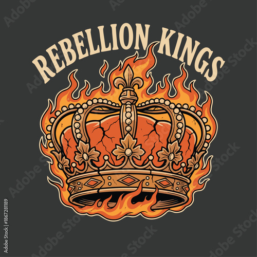 Rebellion Kings Crown on Fire.