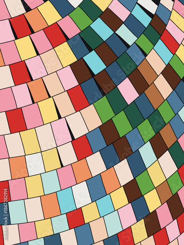 Multicolor Party Lights Disco Ball Background on Rainbow Colors