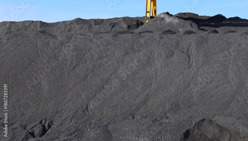 Coal pile at a power plant