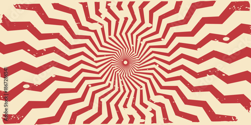 Fotografie New vector Vintage red rising sun or sun ray,sun burst retro background design