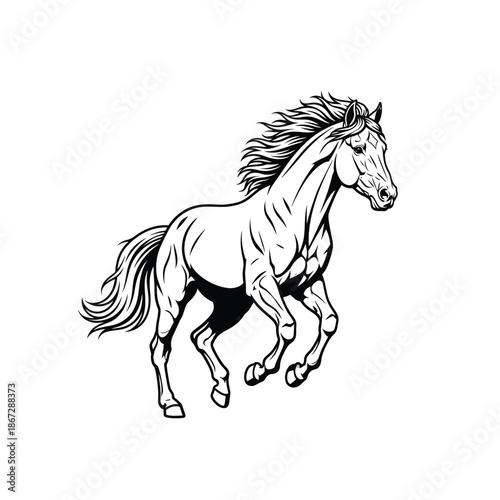 A galloping horse