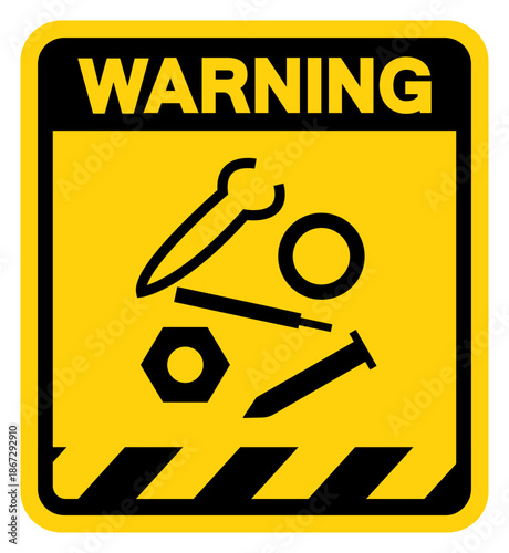 Metal Free Zone Warning Sign, Vector Illustration, Isolate On White Background Label. EPS10