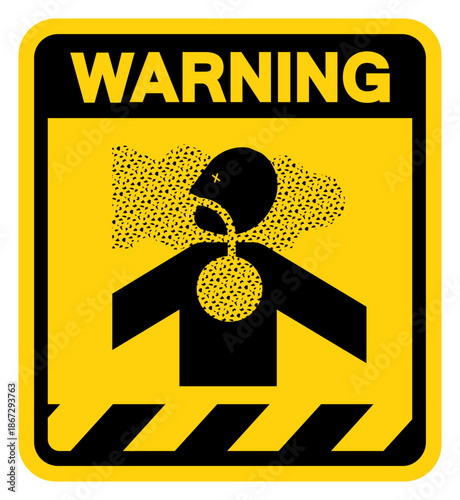 Air Conditioning Warning Sign, Vector Illustration, Isolate On White Background Label. EPS10