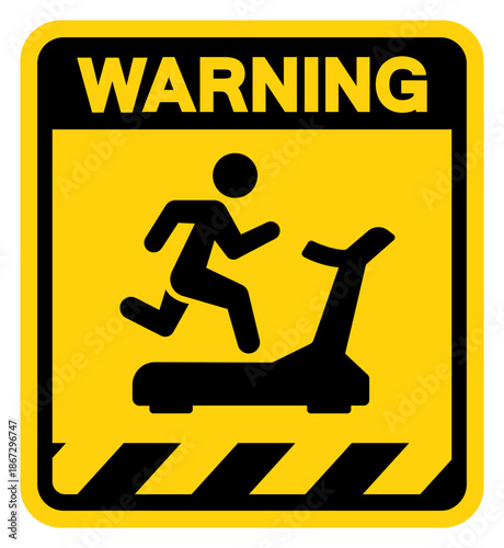 Fitness Area dance Warning Sign, Vector Illustration, Isolate On White Background Label. EPS10