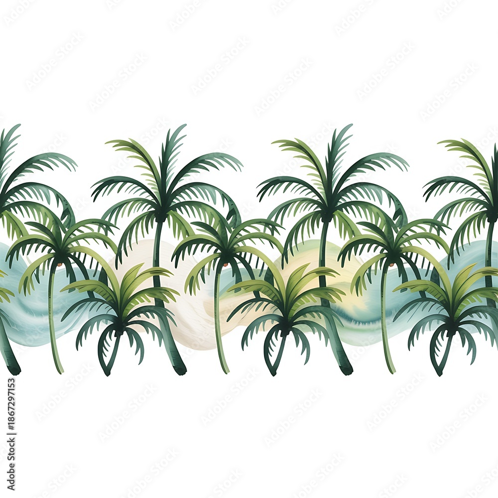 Obraz premium palm tree vector illustration