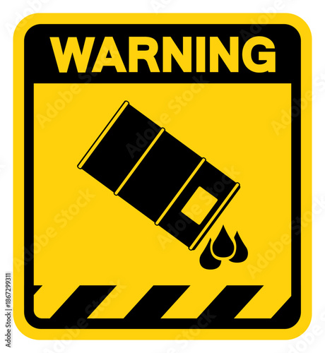 This Container Has Been Triple Rinsed Warning Sign, Vector Illustration, Isolate On White Background Label. EPS10