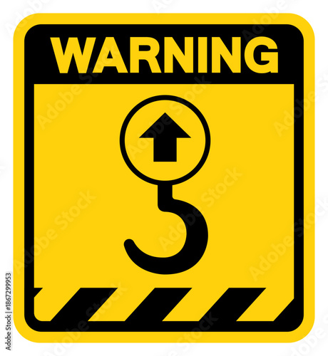 Warning Lift Point Left Symbol Sign,Vector Illustration, Isolated On White Background Label.EPS10