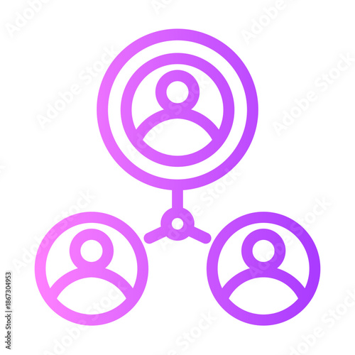 affiliate marketing gradient icon