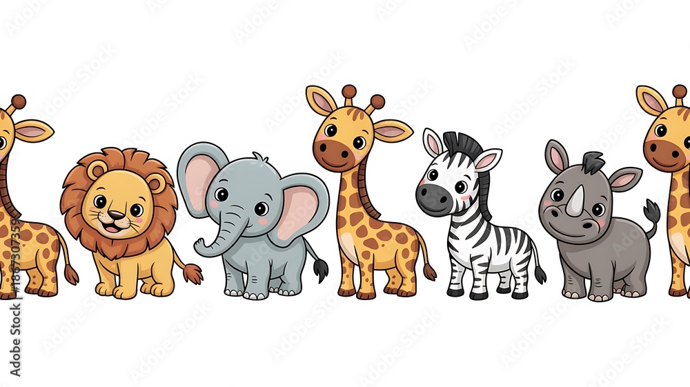 Obraz premium animal on white background