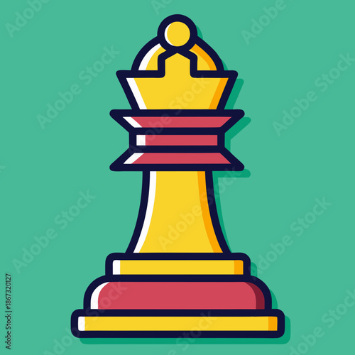 Minimalist white pawn chess piece outline on a stark black background