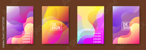 Abstract cover design: A set of vibrant, eye-catching cover designs showcase a blend of colors and shapes, creating a visually captivating experience