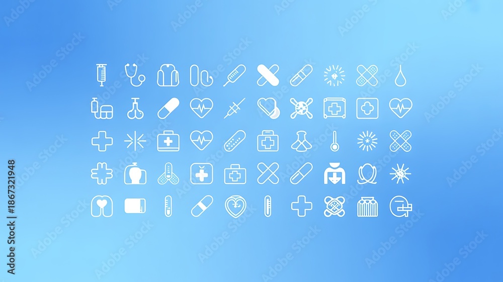 Fototapeta premium word cloud on blue background