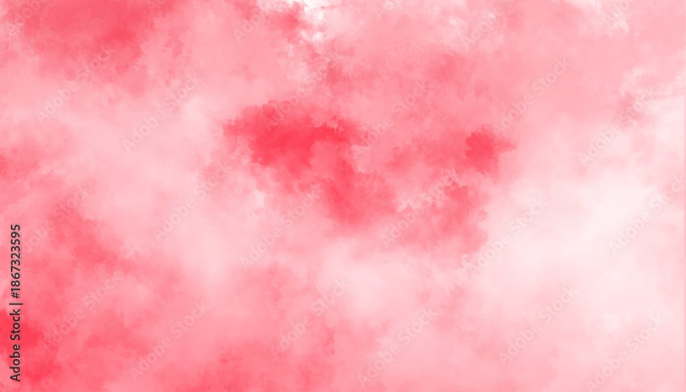Obraz premium Gentle pink wash background. Abstract light red watercolor splash texture,