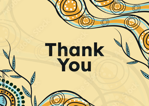 Thank You – Contemporary Aboriginal Art Style Card