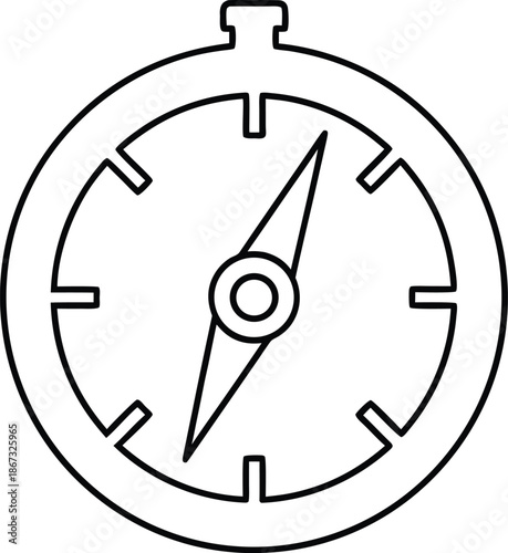 neuroqueer compass line art vector illustration on transparent background