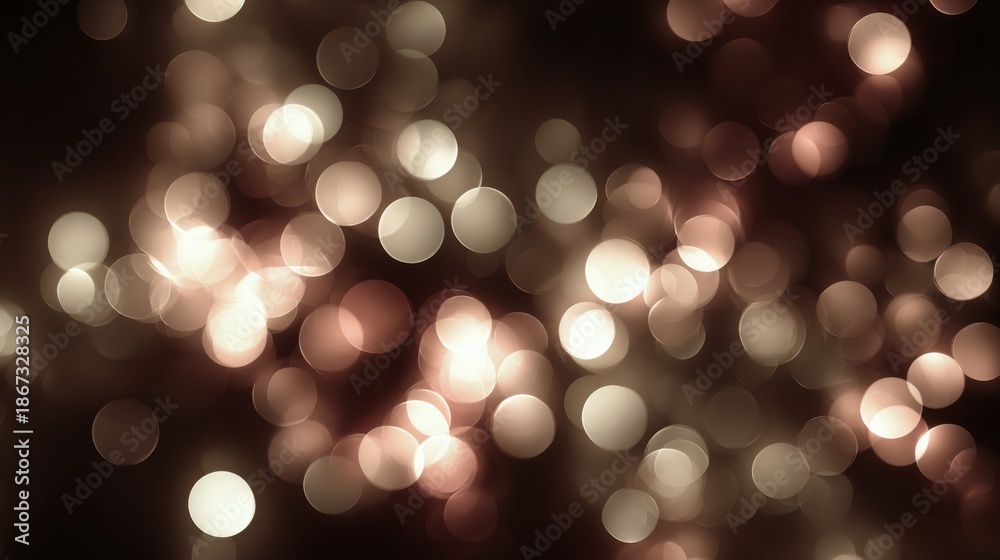 Fototapeta premium Soft and Dreamy Bokeh Background with Warm Tones and Abstract Light Circles for Creative Digital Projects and Artistic Displays
