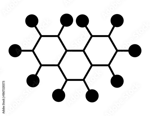 3D abstract molecular structure model on white background featuring chemical atoms of carbon hydrogen and oxygen for science pharmaceutical medicine and chemistry research