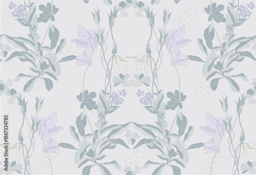 Colorful Flower seamless pattern for fabric, wrapping paper and prints