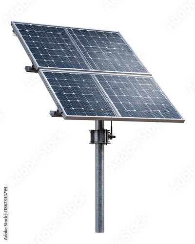 Renewable solar panels generating clean power freestanding system