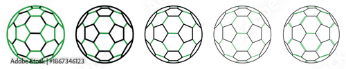 Soccer ball icon. football symbol sign for Suitable sports apps and websites