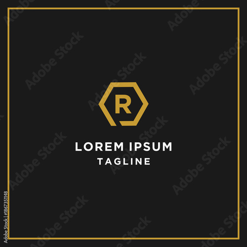 pr or rp hexagon logo