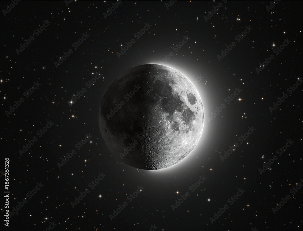 Obraz premium moon and stars