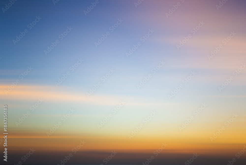 Fototapeta premium Motion blurred background ,Abstract blurred twilight sky background.