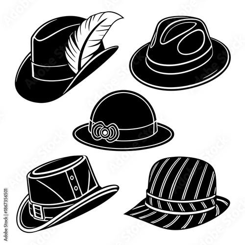 Collection of vintage hats