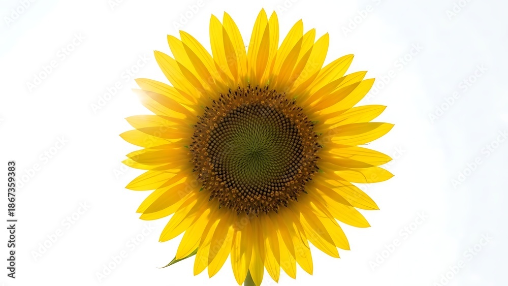 Obraz premium Bright yellow sunflower in full bloom