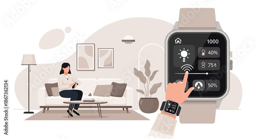 Seamless living: smart home control via smartwatch empowering modern lifestyles and home management