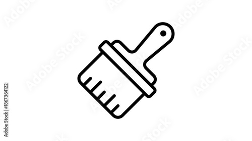 Handcrafted modern vector of paint brush, customizable animated icon