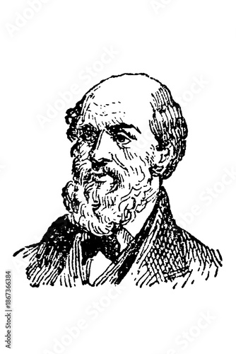 Obraz na plátně Charles Darwin (1809-1882), the pioneering naturalist and biologist who develope