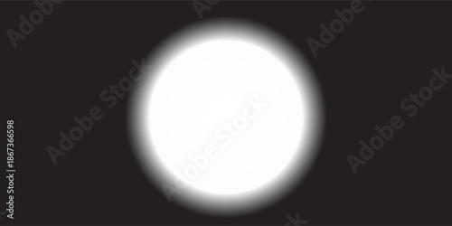 White Glowing Circle PNG Transparent Background |