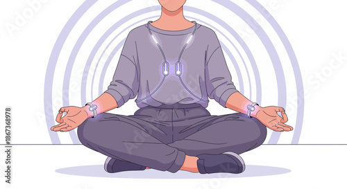 Meditative serenity integrating technology for mindfulness and enhanced consciousness with