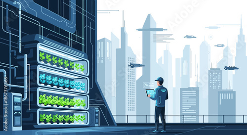Futuristic urban farming: Indoor agriculture revolutionizing city food production and sustainability