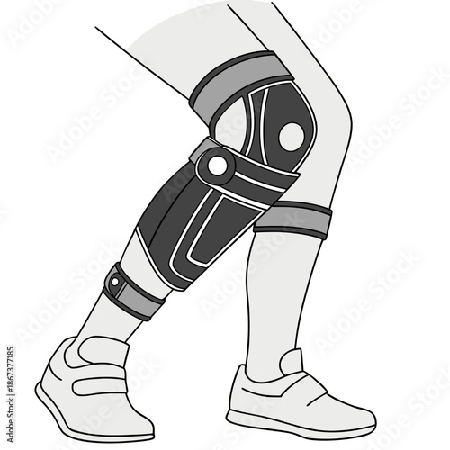 Knee brace illustration