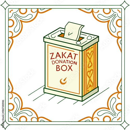 Zakat donation box
