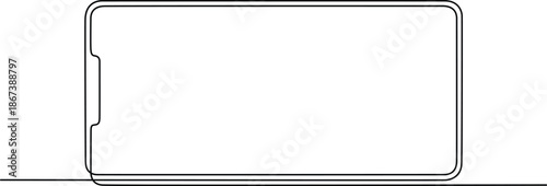 Blank smartphone screen Vector