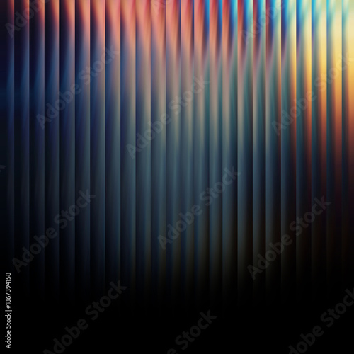 Abstract glowing vertical lines creating dynamic fiery glass pattern illustration