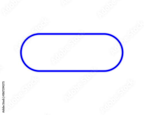 Blue speech bubble isolated on transparent background