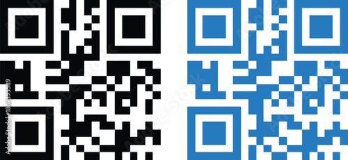 QR Code Scan Me Icon Set – Mobile Payment, Digital Scan Symbols on Dark Background.