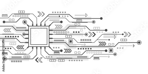 Electronic chip. Technology background. electronic board , digital technology speed connect .Processor. Vector illustration