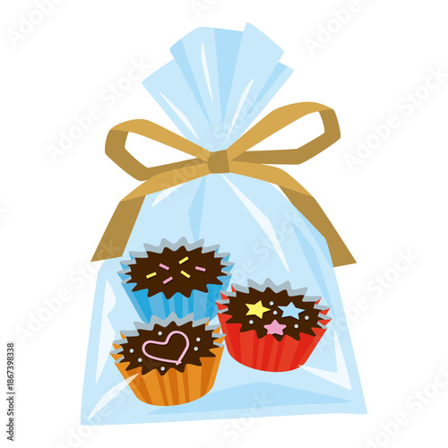 平成レトロな手作りチョコラッピング