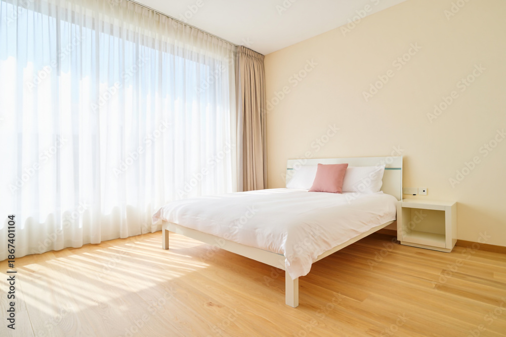 Fototapeta premium interior of bedroom with bed