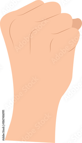 clenched fist hand gesture punch black and white Raised fist 