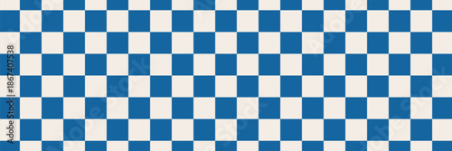 Seamless transparent pattern background. Blue and white square background. Checkerboard wallpaper blue and white. Vector illustration