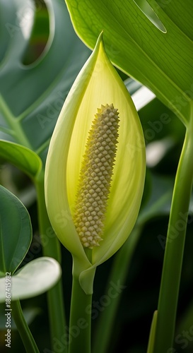Closeup of a Yellow Flower.