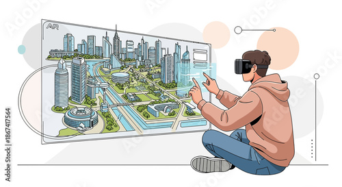 Futuristic urban planning experience using augmented reality and virtual reality technology to